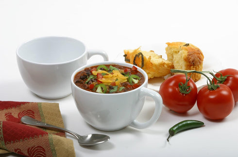 Norpro My Favorite Jumbo Porcelain Mugs, Set of 2, White...