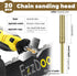 20pcs 7/32 Inch Chainsaw Chain Sharpener, Chainsaw Blade Sharpener, Chainsaw Sharpener Tool for Electric Gold Chain Saw (5.5mm)...