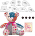 Acrylic Memory Bear Template Ruler Set with Detailed Instructions, Sewing Patterns for Beginners, Teddy Bear Quilting templates (Sitting Height 9i...