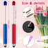 60 Pcs Plastic Stylus Beadable Pens 2 in 1 Stylus Bead Pen Black Ink with Stylus Tip for DIY Making Gift Kids Students Office School Supplies...