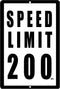 Rogue River Tactical Funny Mechanic Metal Tin Sign, 12x8 Inch, Wall Décor- Man Cave Bar Speed Limit 200 MPH...