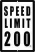 Rogue River Tactical Funny Mechanic Metal Tin Sign, 12x8 Inch, Wall Décor- Man Cave Bar Speed Limit 200 MPH...