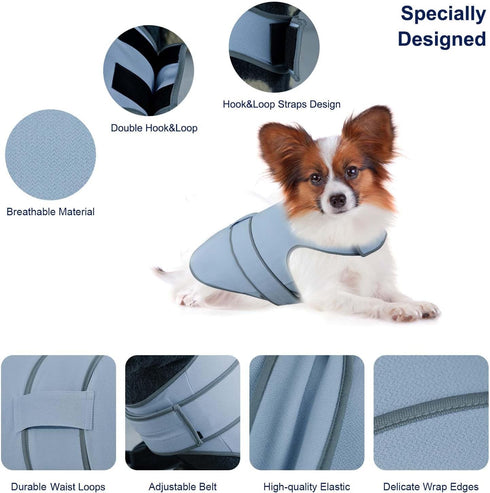 Dog Anxiety Shirt,Dog Anxiety Jacket Calming Vest for Thunderstorm,Travel,Separation, Calming Coat Wrap for Dogs, Pet Stress Relief Anxiety Jacket...