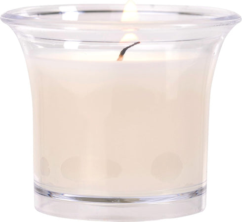 HYOOLA Clear Cup Scented Votive Candles - Lily - 12 Hour Burn Time - 4 Pack - European Made...