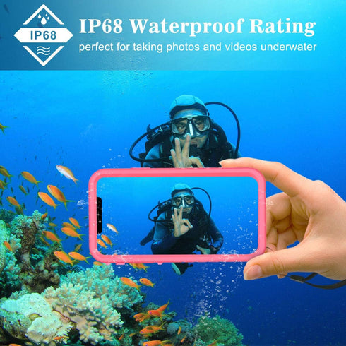 SPORTLINK Waterproof Case for iPhone 11, Full Body Heavy Duty Protection Full Sealed Cover Shockproof Dustproof Built-in Clear Screen Protector Ru...