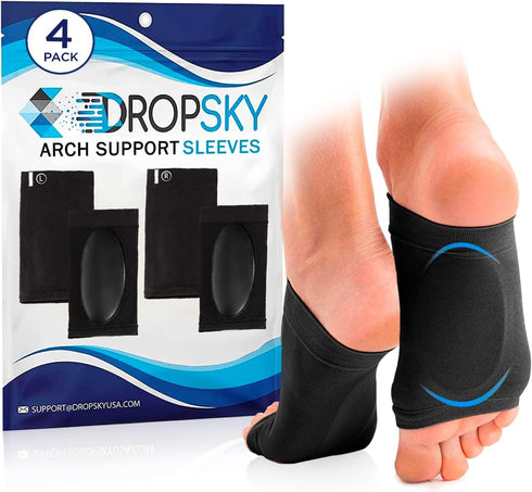 Arch Support, Flat Feet Arch Support Women and Men- Plantar Fasciitis Support Brace, Compression Arch Supports- Foot Arch Support for Flat Feet an...
