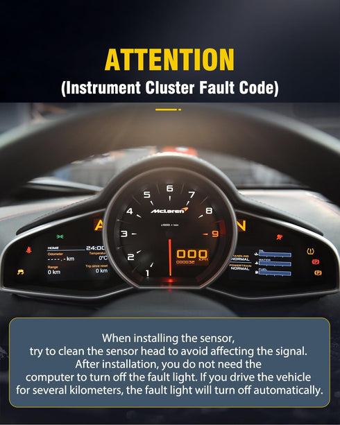 OCPTY ABS Wheel Speed Sensor Compatible for BMW 128i 2008-2013, 323i 2006-2007, 325i 2006, 328i 2007-2011 - Rear Driver and Passenger Side, Replac...