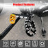 Goldfire MX Chopper Bobber Style Shift Lever Foot Peg, Anti-Skid Gear Knurled Motorcycle Shifter Peg For HD Touring Softail Sportster Dyna Street ...