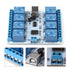 8-Channel 12V USB Relay Board, 8-Channel 12VDC Type-B USB Relay Board Module Controller for Automation Robotics...