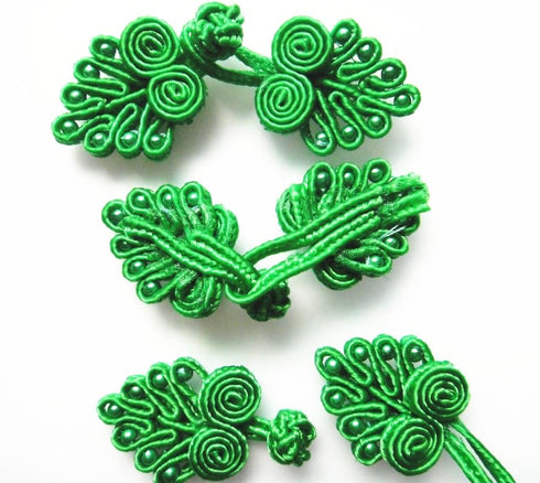 RayLineDo? Mixed 100pcs Traditional Chinese Knot Frog Buttons Closure Handmade Fabric Fasteners for DIY Sewing...