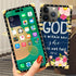 DAIZAG Case Compatible with iPhone 15 Pro Max,B Bible Verse God Square Case Luxury Elegant Women Girls Metal Decoration Corner Classic Retro Soft ...