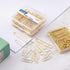 Paper Clips Assorted Sizes, Large Paper Clips, Small Paper Clips, Paper Clip, 300 Gold Paper Clips, (3 Boxes of 100 Each)...