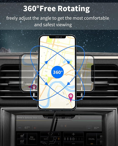 Magnetic Wireless Car Charger, DOODA 15W Fast Charging Wireless Car Air Vent Charger Compatible with iPhone 15/14/13 Pro/Pro Max//13 Mini,iPhone 1...