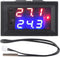 Digital Display Microcomputer Thermostat Temperature Controller Switch Temperature Sensor Microcomputer Thermostat for Air Conditioning System DC1...