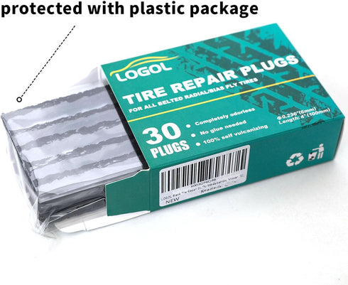Tire Plugs Heavy Duty (4", 30pcs).Tire Repair Strings for Puncture Repair are Suitable for Tubeless Tires Car, Light Truck, Motorcycle, ATV, UTV. ...