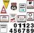 WERNNSAI Racing Car Party Decorations - 10PCS Funny Car Birthday Decoration Signs for Boys Kids Racing Car Theme Party Supplies Racing Cars Route ...