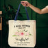 Saintrygo Retirement Bag Retirement Canvas Tote Bag with Funny Flower Inspirational Canvas Handbag Large Grocery Shopping Handbag for Valentine Gi...