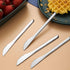 VANRA 5.8in 4-Piece Dessert Knives Set Stainless Steel Kids Dinner Knife Appetizer Fruit Snack Serving Knives Small Flatware Set...
