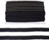MegaPet Black Polyester Fringe Tassel Lace Trim 1 Inch x 82 Feet Chainette Fringe Fibre Trim for Sewing Quilting DIY Home Decoration...