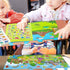 Reusable Sticker Books for Kids, Travel Removable Toddler Dinosaur Sticker Books for 3 4 5 Year Old Girls Boys Birthday Gifts Educational Learning...