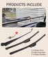 UTV Wiper,UTV Windshield Wiper Kit,Car Accessories UTV Manual Hand Operated Windshield Wiper Assembly with Instruction,Compatible with Polaris Ran...