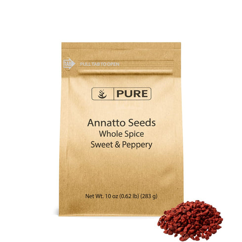 Pure Original Ingredients Annatto Seeds (10 oz) Whole Seeds, Sweet & Peppery, Cooking & Baking ....
