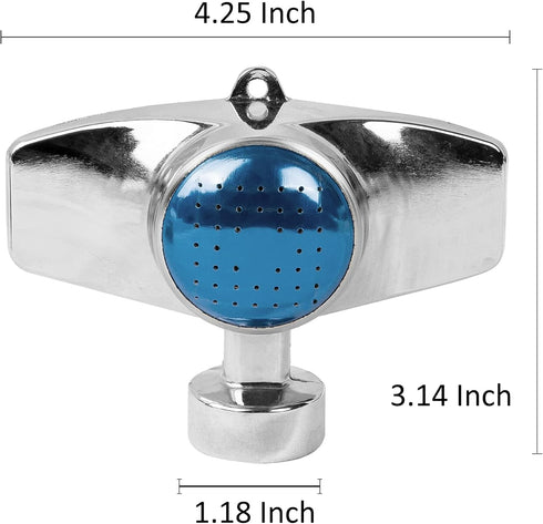 Hourleey 360 Degree Metal Spot Sprinkler, Lawn Sprinklers for Yard, Circle Pattern Sprinkler with Gentle Water Flow for Small Area Yard Lawn Garde...