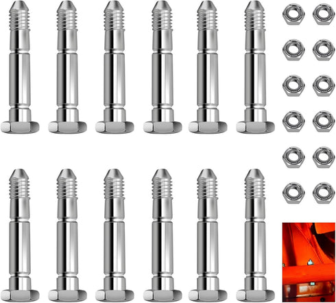 12 Pack Snowblower Shear Bolts 51001500-2-1/8" x 5/16" 51001500 Shear Pins & Nuts Compatible with Ariens 01019500 510015 AM122156 AM1369890 Snow B...