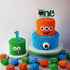 One Cake Topper Green Monster Handmade 1st Birthday Cake Decor One Wedding Anniversary Baby First Month Party Decoration Suppliers...