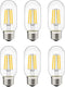 LED Tubular Bulb 4W,E26 Clear Edison Bulb,40W Equivalent 400 Lumens, Antique Edison Style LED Filament Light Bulbs,2700K Warm White Non Dimmable P...