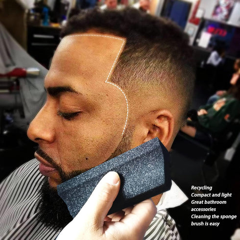 Beard Trimmings Sponge, Beard Cleaner Hair Cleaning Sponge Compact Neck Duster Cleaner Shaving Clean up Tool for Sinks Bathroom...