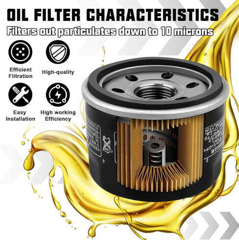 Oil Filter for Yamaha Raptor 660 660R YFM660R 2001-2005 Vstar 1300 XVS1300 2007-2012 Kymco MXU 700i Kymco Xciting 500 Kodiak 700 YFM700 2016-2017 ...