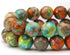 Natural Gemstone Beads for Jewelry Making,8mm Orange Imperial Jasper Polished Round Smooth Stone Beads,Genuine Real Stone Beads for Bracelet Neckl...