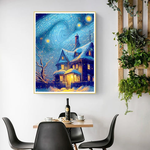 Stalente Diamond Painting Kits for Adults, Starry Sky Round Full Drill Diamond Art Kits, 5D DIY Paint with Diamonds Crafts for Home Wall Decoratio...