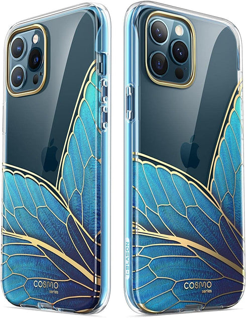 i-Blason Cosmo Series Slim Full-Body Protective Case for 6.7-Inch iPhone 12 Pro Max (2020 Release), Butterfly...