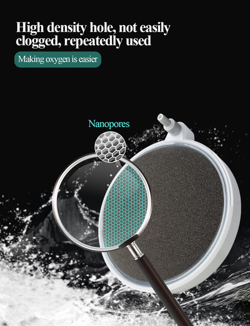 UPETTOOLS Aquarium Air Stone Fish Tank Bubbler Small Nano Air Bubble Stone Super-High Dissolved Oxygen Diffuser Makes Super Tiny Bubbles 2 Inch...