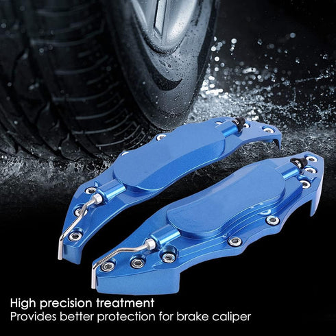 Car Brake Caliper Cover, 2pcs Car Aluminum Alloy Brake Caliper Guard Brake Caliper Protector Cover for Wheel Hub 16in-17in Medium(blue)...