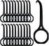 20PCS Aligner Removal Tool,Black Clear Aligner RemoverTools for Invisalign Removable Retainers, Aligners,Braces Removal Kit...