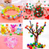 Iooleem Large Pom Poms, 1.5 inch(4cm), 90pcs White Pom Poms, Large Size, Pom Poms for Arts and Crafts, Pom Pom Balls, Craft Supplies....