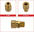 Simpson Cleaning 7102246 Replacement 3/8-Inch QC Socket for Pressure Washer Pumps, 1/2-Inch MNPT, Gold...