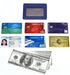 womens Credit Holder Genuine Leather Slim Minimalist Card Case Wallet, Blue With Id Window, Classic US...