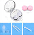 Contact Lens Case Portable Travel Box with Mirror Tweezers Remover Tool Solution Bottle...