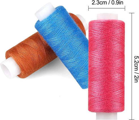 CiaraQ Sewing Threads Kits, 30 Colors Polyester 250 Yards Per Spools for Hand Sewing & Embroidery...