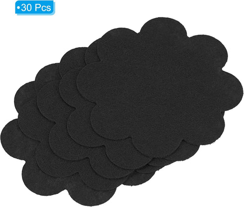 PATIKIL 3 Inch Plant Pot Hole Pad, 30 Pack Non-Woven Fabric Flower Shape Bonsai Bottom Soil Mat, Black...