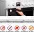 7Pcs Refrigerator Door Handle Cover Washable Kitchen Appliance Decor Handles Fridge Oven Microwave Dishwasher Antiskid Protector, Keep Off Fingerp...