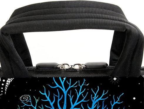 AMARY 13" 13.3" laptop sleeve chromebook case adjustable shoulder strap with handle accessory pocket (Colorful Tree)...