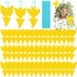 NiHome 48-Pack Yellow Sticky Traps with Twist Ties Indoor & Outdoor Plant Bug Fly Glue Catcher Nontoxic Odorless for Home Garden (Flower)...
