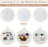Dortusen 3 Sets Embroidery Kit for Beginners Adults Learn Different Stitches DIY Kits Includes Embroidery Tools Easy to Follow Instruction Embroid...