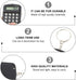 2pcs Mini Calculator Keychain Portable Cute Cartoon Calculator Electronic Pocket Calculator with Key Ring for Children Students School Supplies Ke...