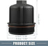 Engine Oil Filter Housing Cover Cap 079115433C for Audi A8 S6 S7 S8 4.0L V8 2013-2018 Plastic Black...
